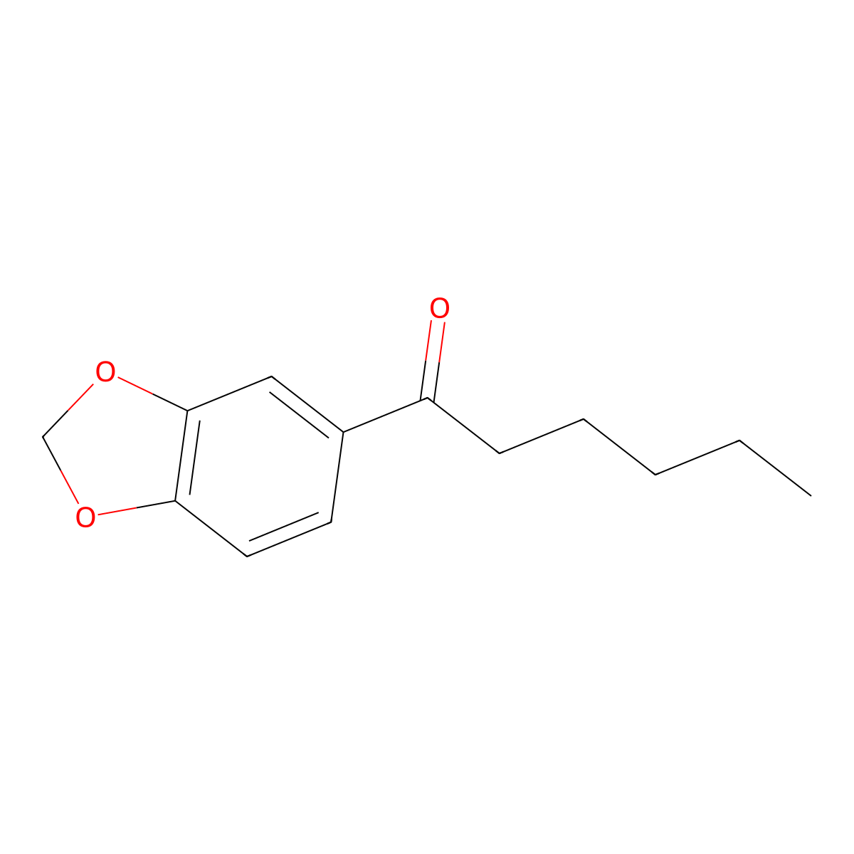 1-(1,3-Benzodioxol-5-yl)-1-hexanone molecular structure, CAS 101558-05-8