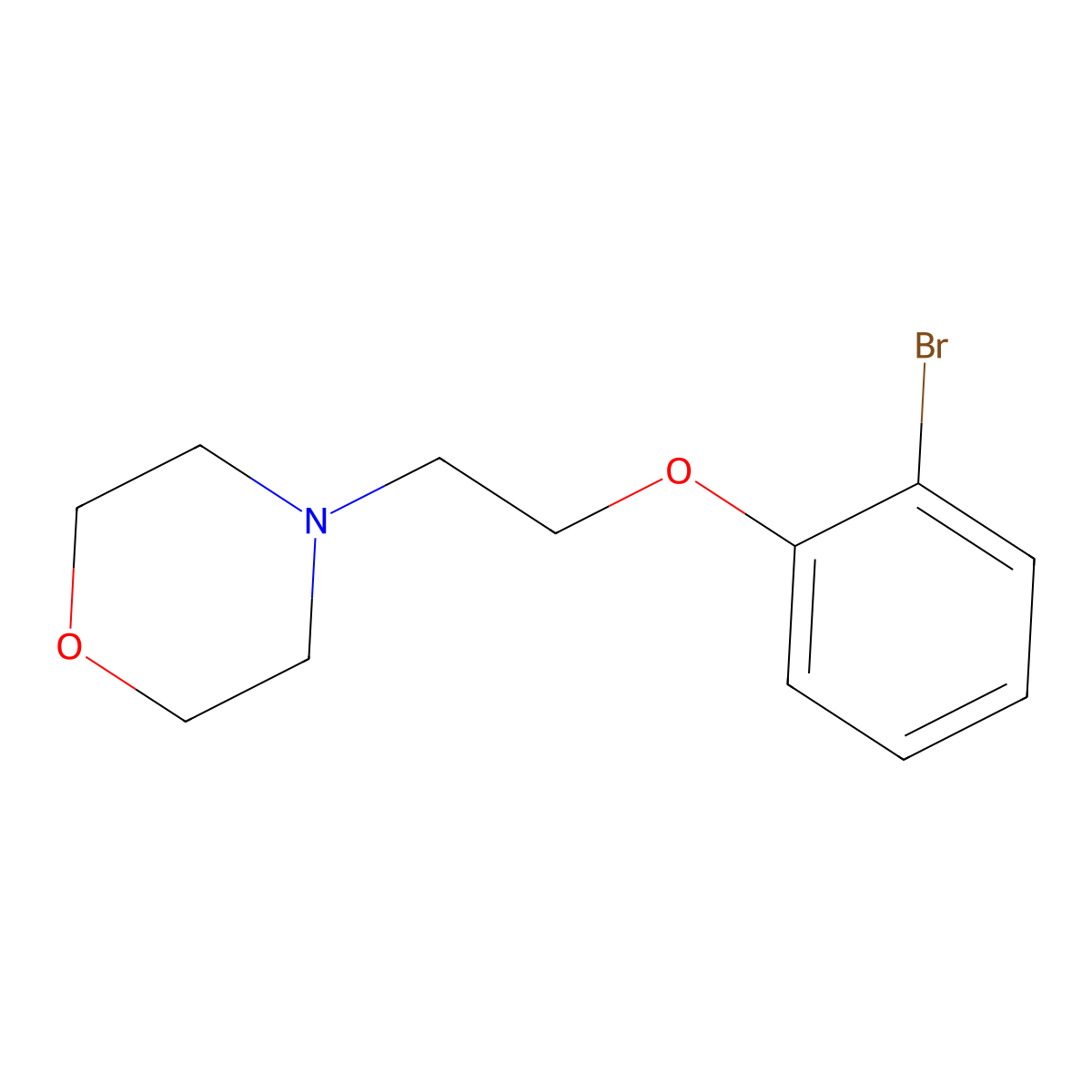 4-[2-(2-Bromophenoxy)ethyl]morpholine molecular structure, CAS 101558-72-9