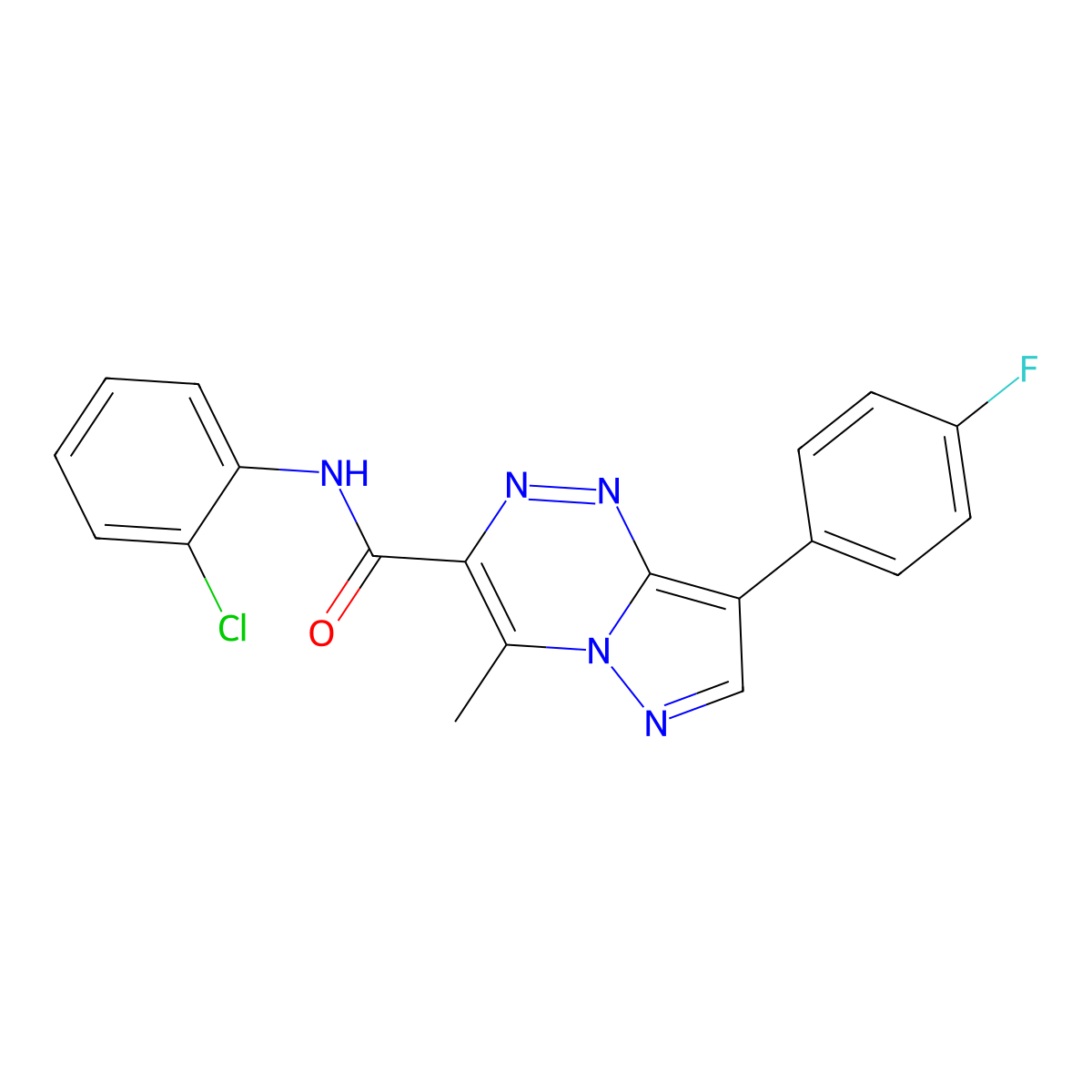 C19H13ClFN5O molecular structure, CAS 1015587-64-0