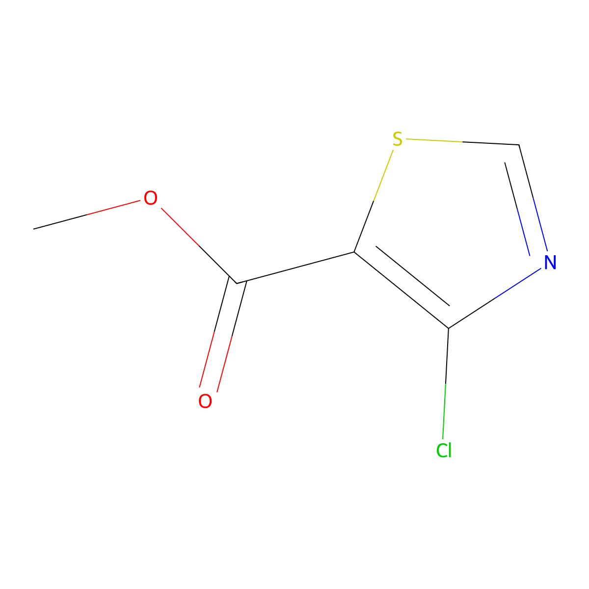 Methyl 4-chlorothiazole-5-carboxylate molecular structure, CAS 1015591-57-7