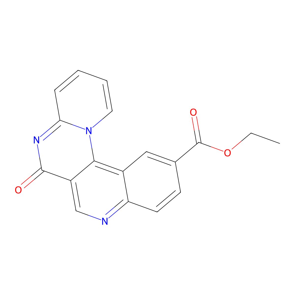 ethyl 6-oxo-6H-pyrido[2',1':2,3]pyrimido[5,4-c]quinoline-11-carboxylate molecular structure, CAS 1015605-23-8