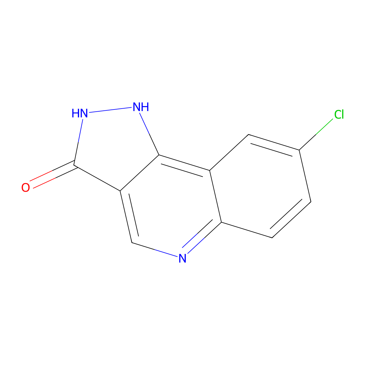 8-chloro-1,2-dihydro-3H-pyrazolo[4,3-c]quinolin-3-one molecular structure, CAS 1015605-31-8