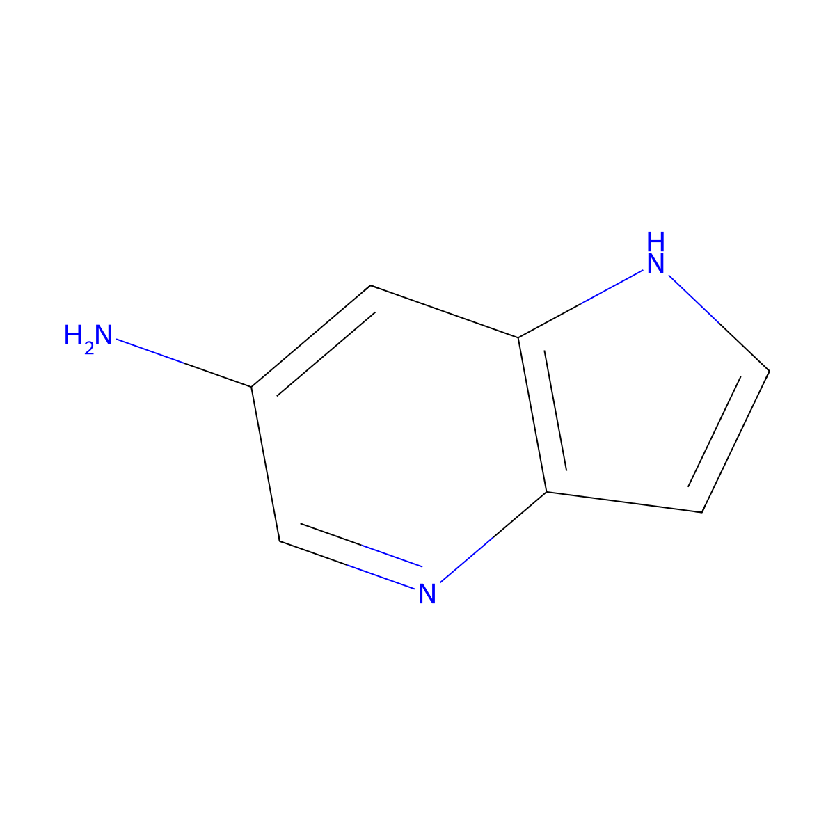 1H-pyrrolo[3,2-b]pyridin-6-amine molecular structure, CAS 1015609-67-2