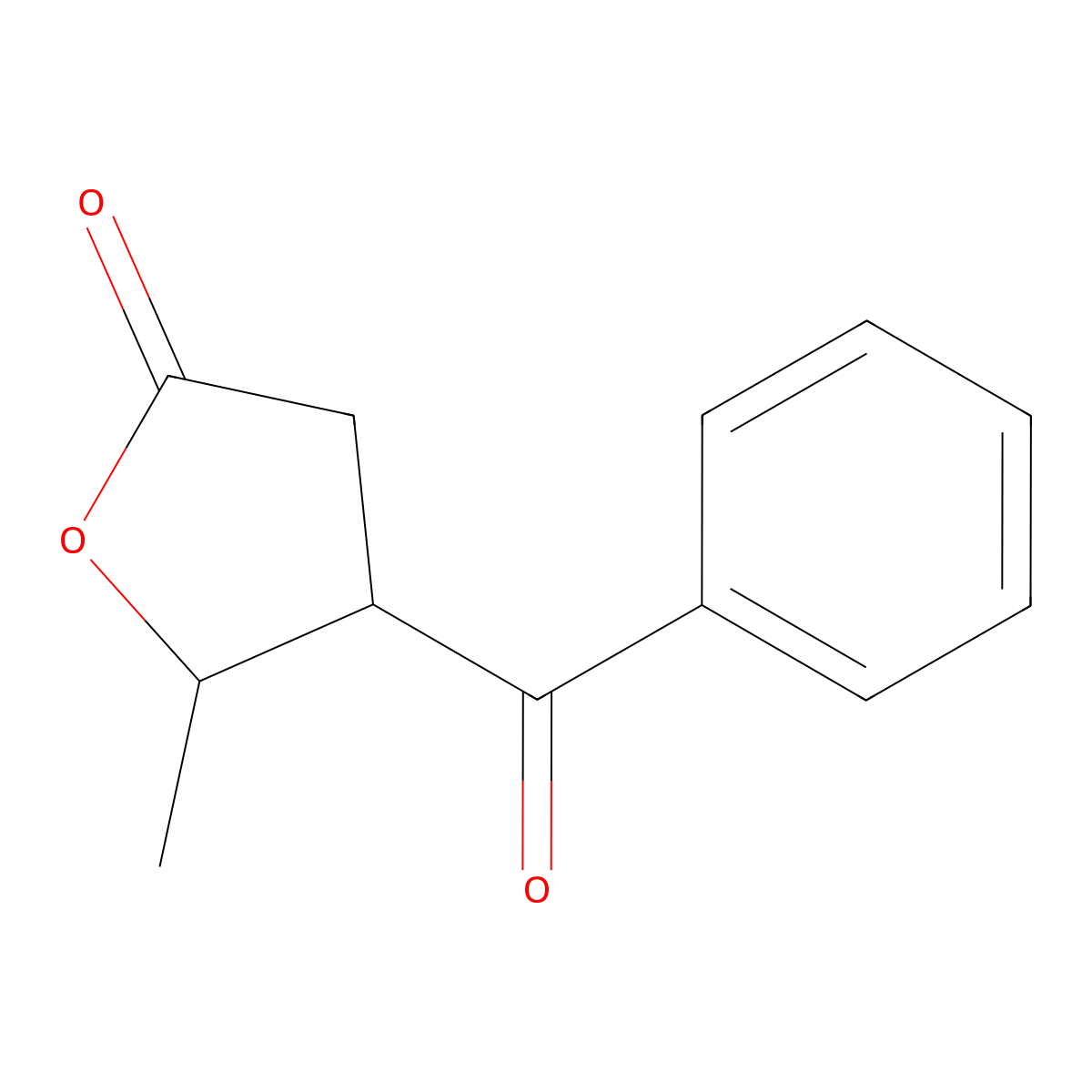 4-Benzoyl-5-methyldihydrofuran-2(3H)-one molecular structure, CAS 101563-78-4