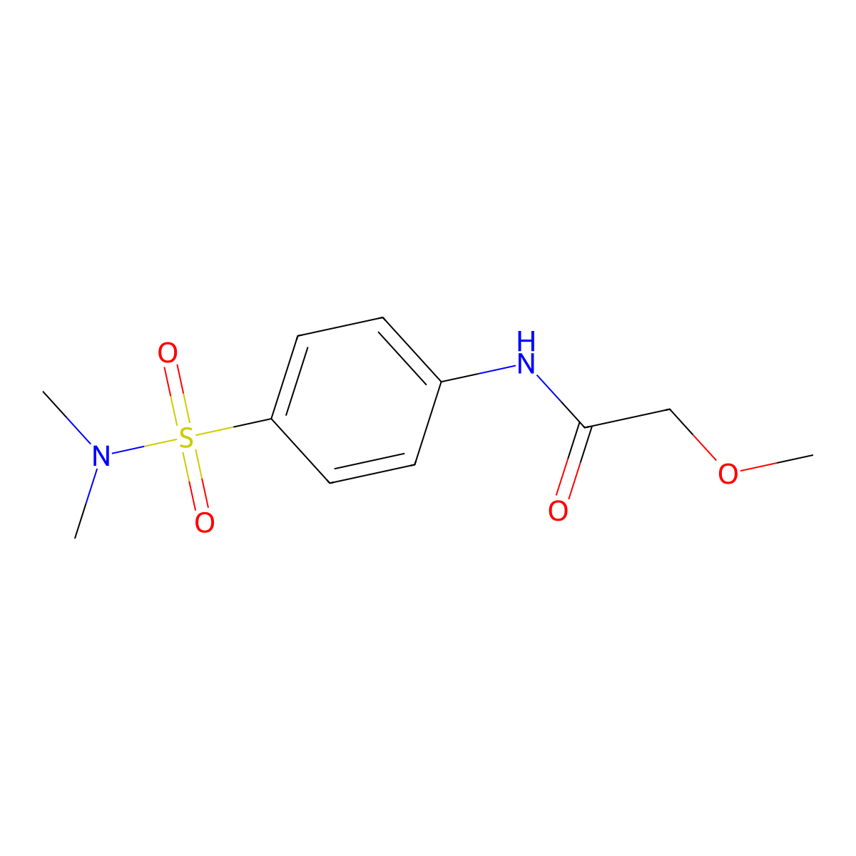n-(4-(n,n-Dimethylsulfamoyl)phenyl)-2-methoxyacetamide molecular structure, CAS 1015648-59-5