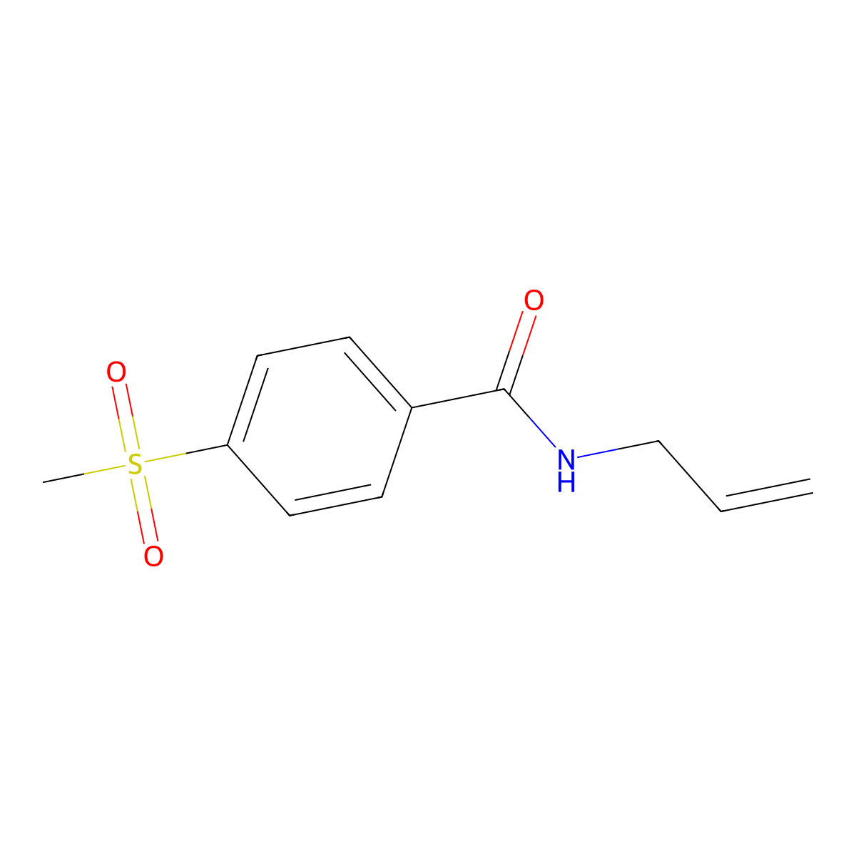 n-Allyl-4-(methylsulfonyl)benzamide molecular structure, CAS 1015665-46-9