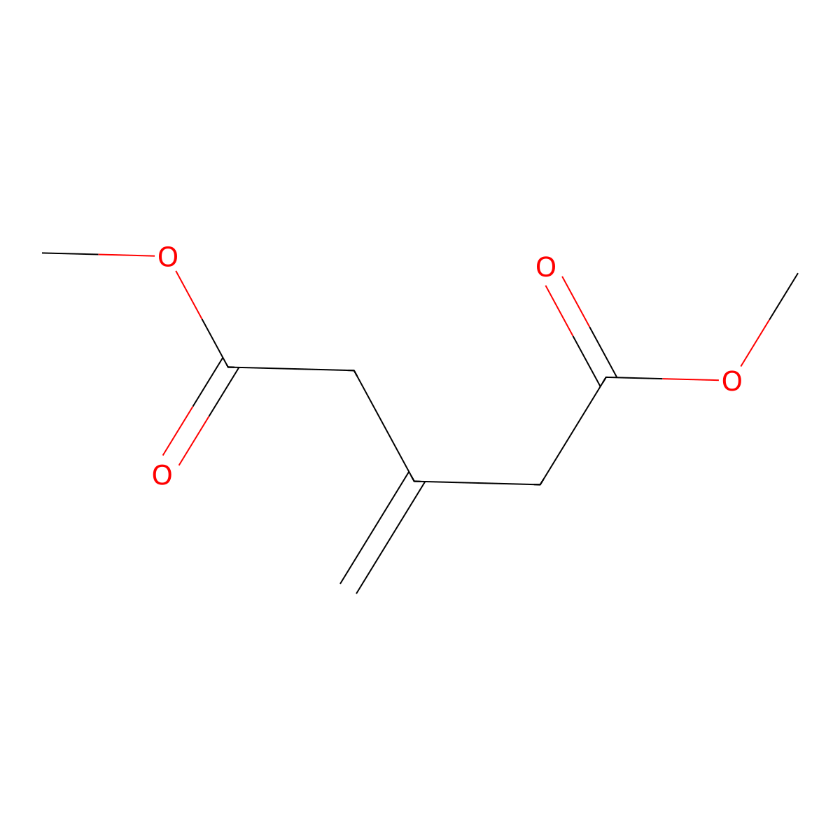 1,5-Dimethyl 3-methylidenepentanedioate molecular structure, CAS 101567-38-8