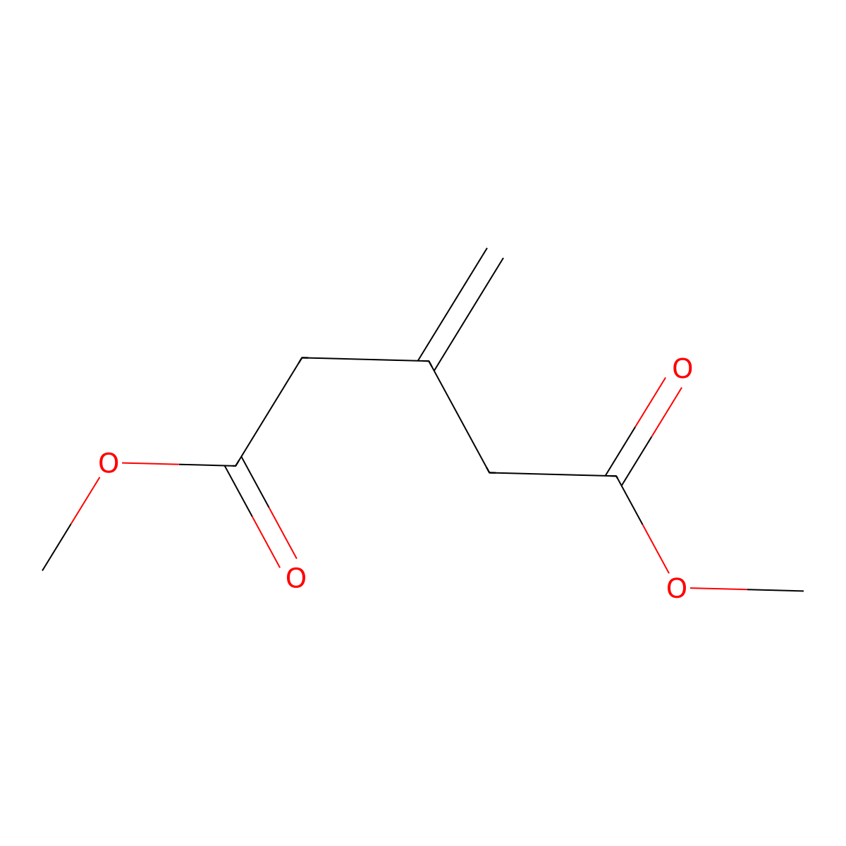 1,5-Dimethyl 3-methylidenepentanedioate molecular structure, CAS 101567-38-8