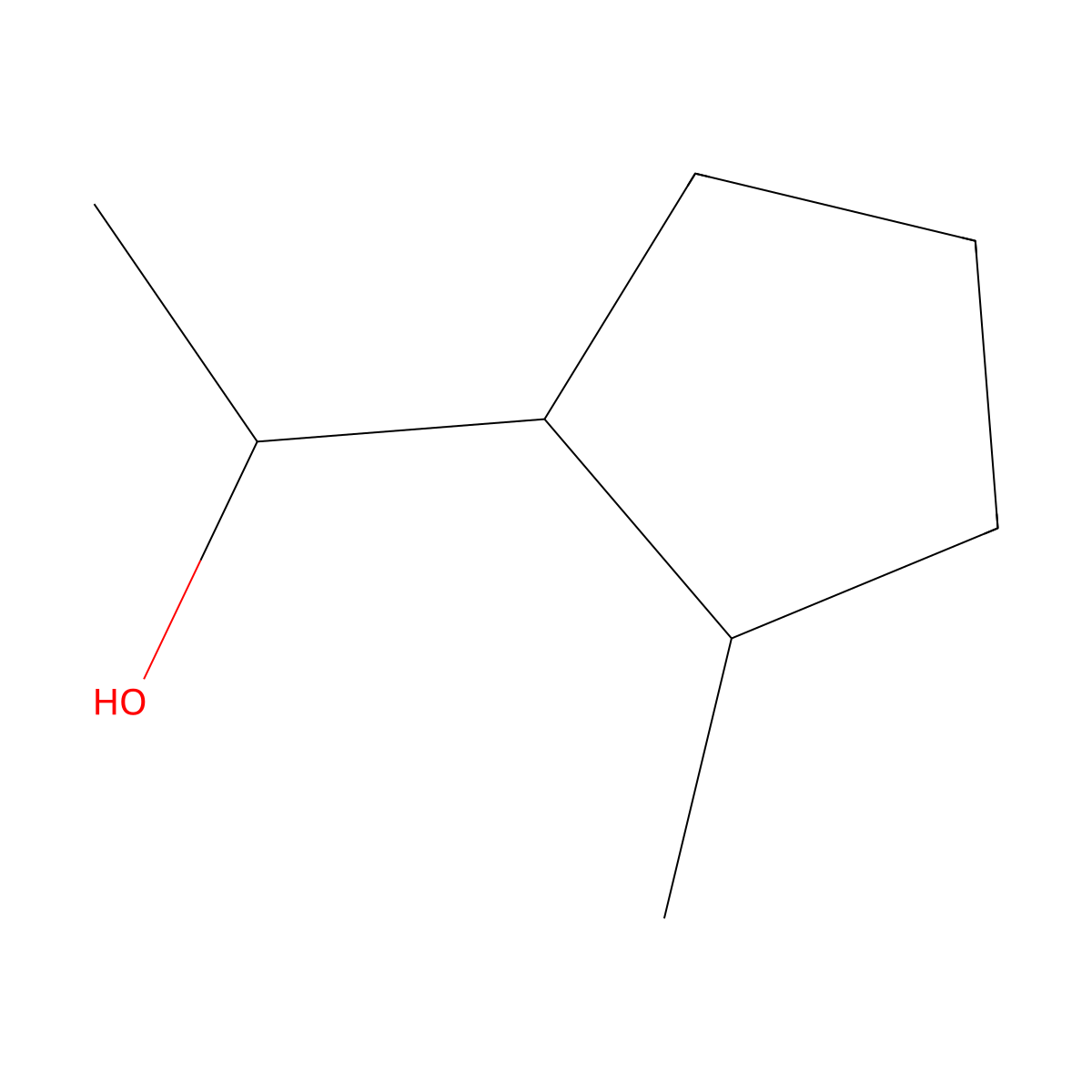 1-(2-Methylcyclopentyl)ethan-1-ol molecular structure, CAS 101567-65-1