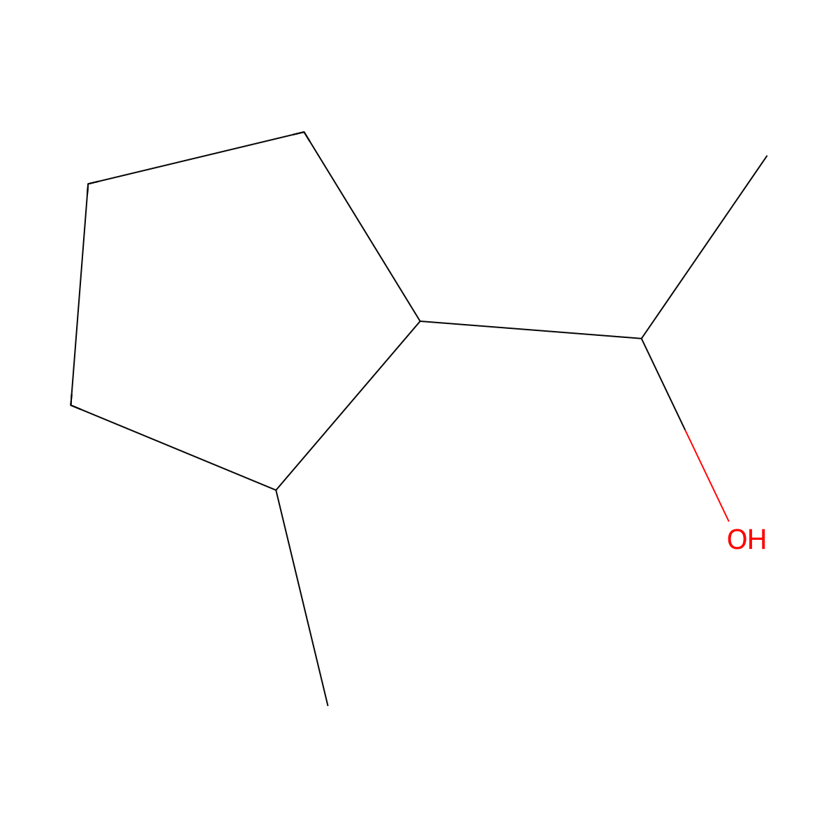 1-(2-Methylcyclopentyl)ethan-1-ol molecular structure, CAS 101567-65-1