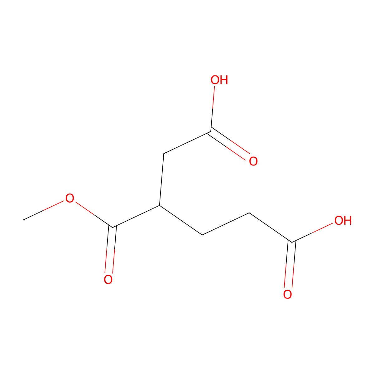 3-(Methoxycarbonyl)hexanedioic acid molecular structure, CAS 101568-03-0
