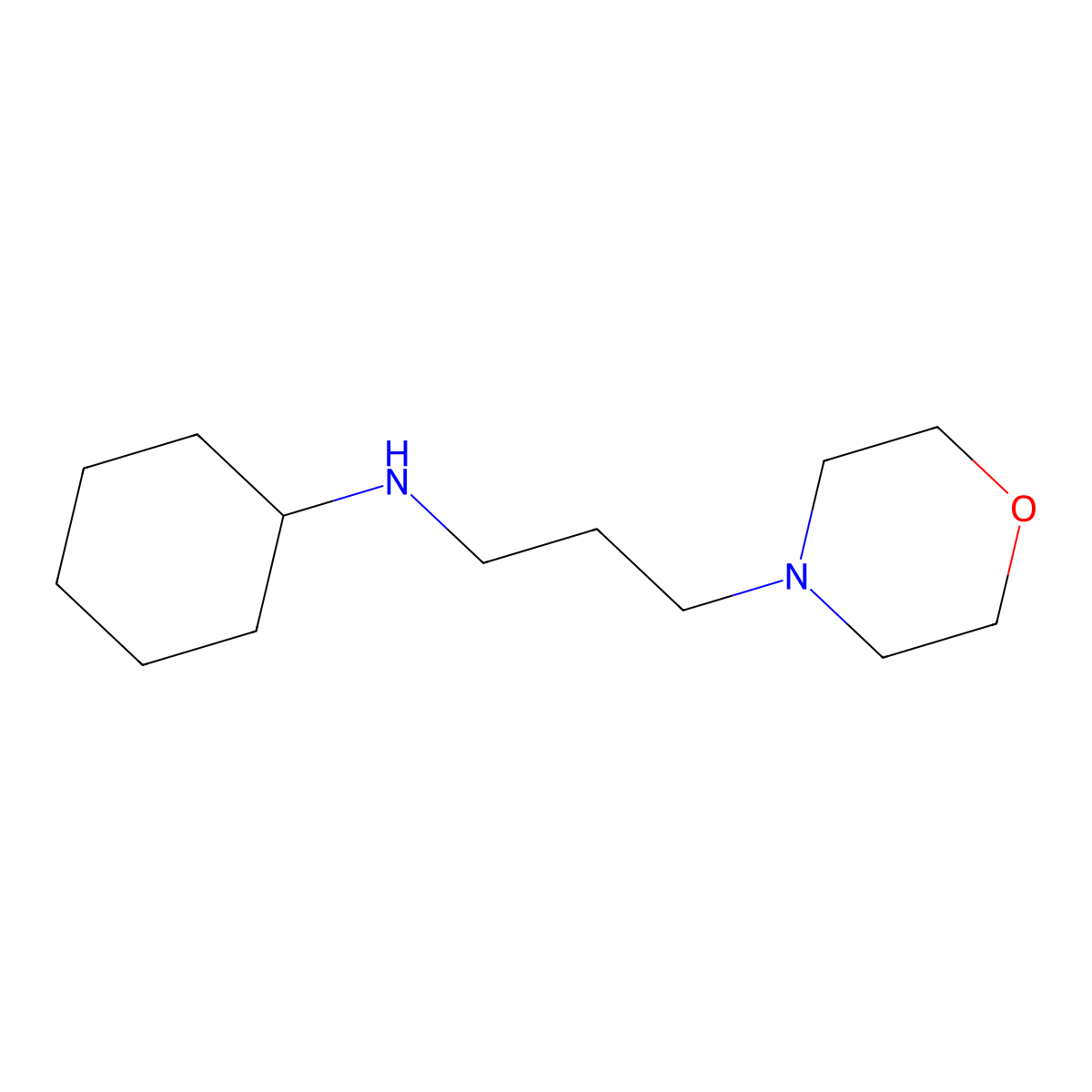 n-[3-(Morpholin-4-yl)propyl]cyclohexanamine molecular structure, CAS 1015689-41-4