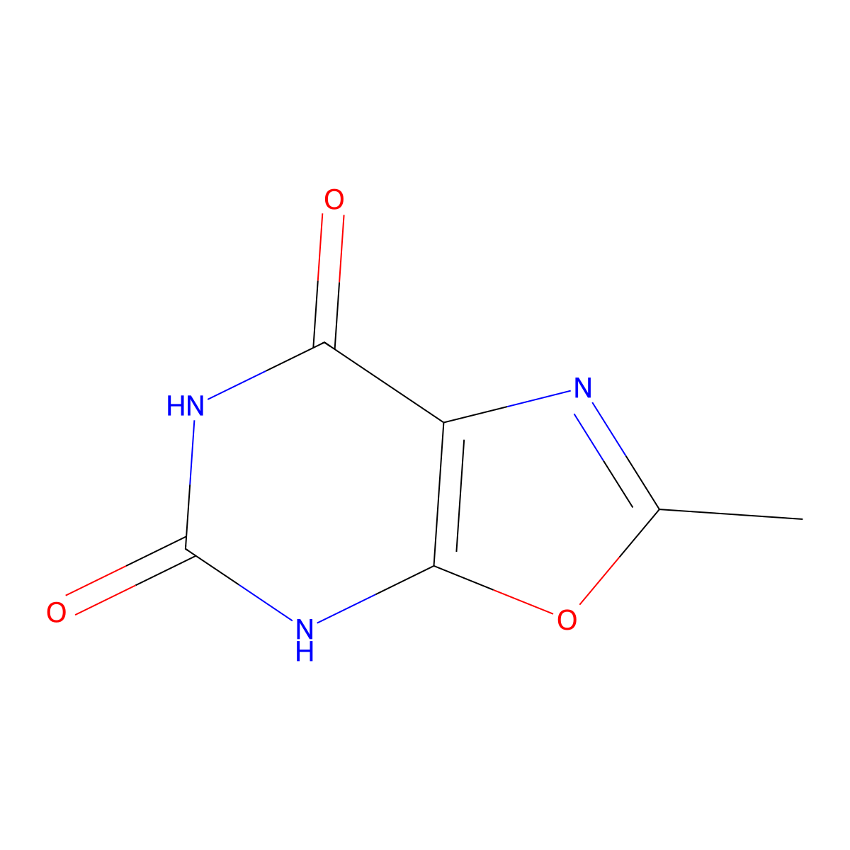 2-Methyloxazolo[5,4-d]pyrimidine-5,7-diol molecular structure, CAS 1015697-99-0