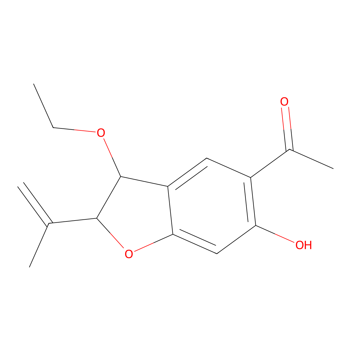 trans-2,3-Dihydro-3-ethoxyeuparin molecular structure, CAS 1015698-14-2