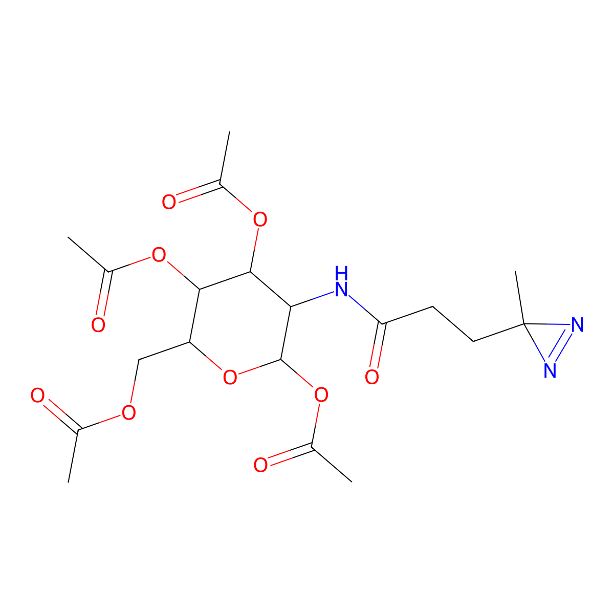 Ac4ManNDAz molecular structure, CAS 1015698-39-1