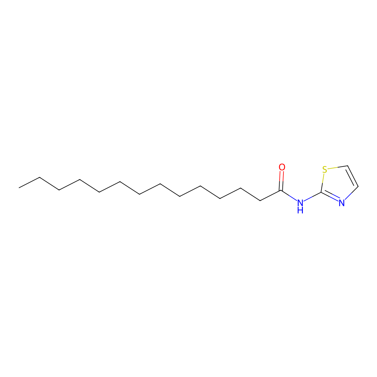 N-(Thiazol-2-yl)tetradecanamide molecular structure, CAS 101571-93-1