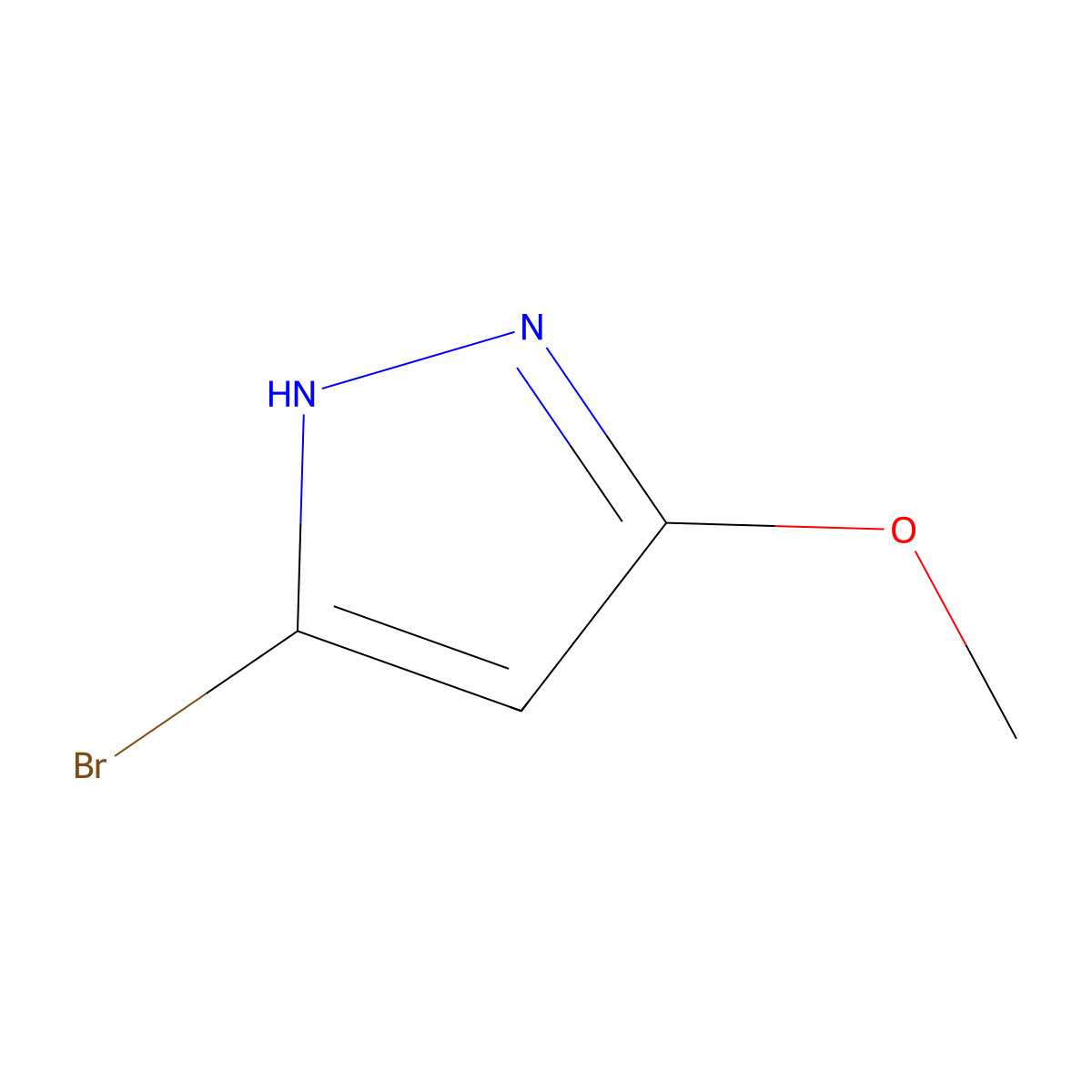 5-Bromo-3-methoxy-1H-pyrazole molecular structure, CAS 1015779-81-3