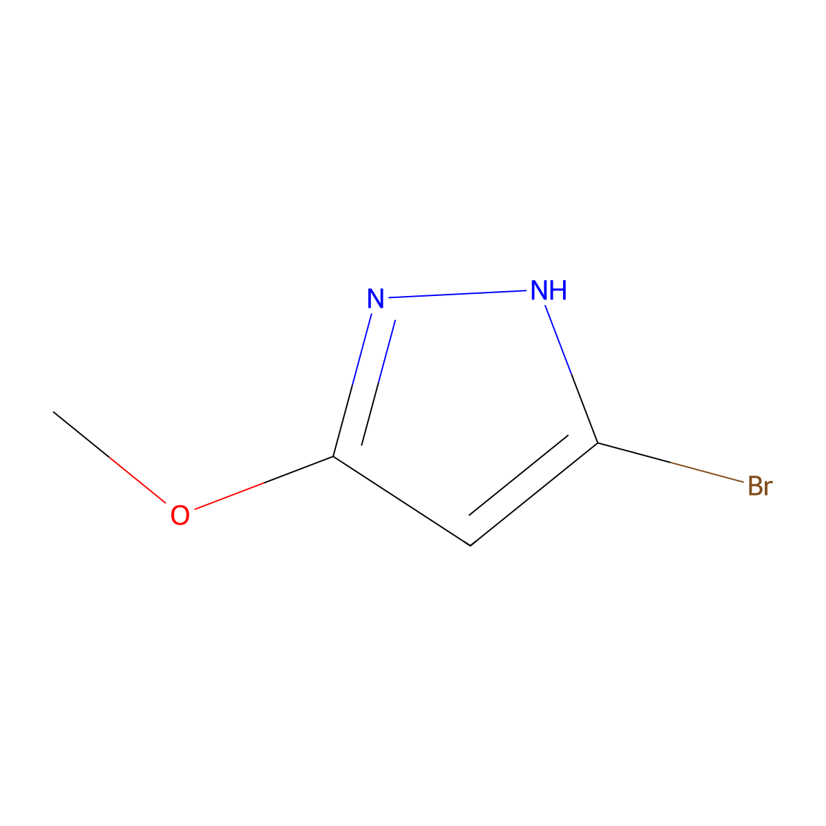 5-Bromo-3-methoxy-1H-pyrazole molecular structure, CAS 1015779-81-3