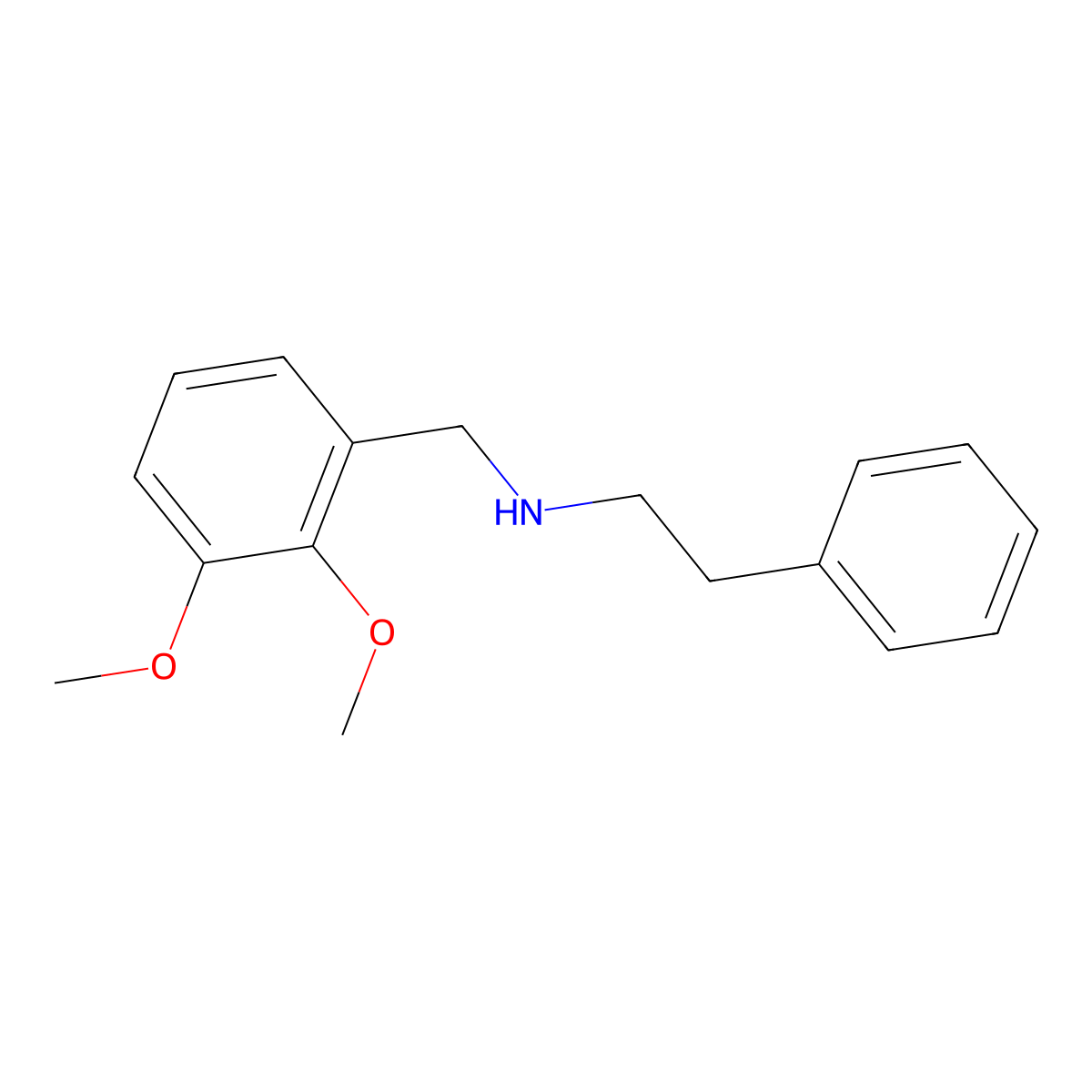 (2,3-Dimethoxy-benzyl)-phenethyl-amine molecular structure, CAS 101582-36-9