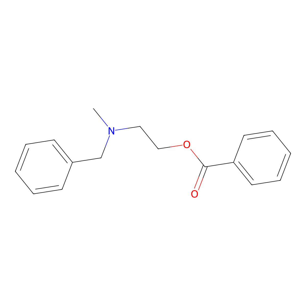 2-[Benzyl(methyl)amino]ethyl benzoate molecular structure, CAS 101584-47-8