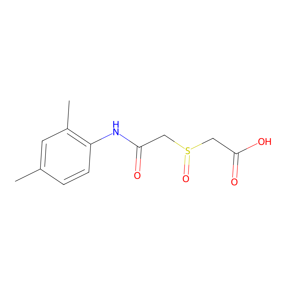 [(2,4-Dimethyl-phenylcarbamoyl)-methanesulfinyl]-acetic acid molecular structure, CAS 1015844-81-1