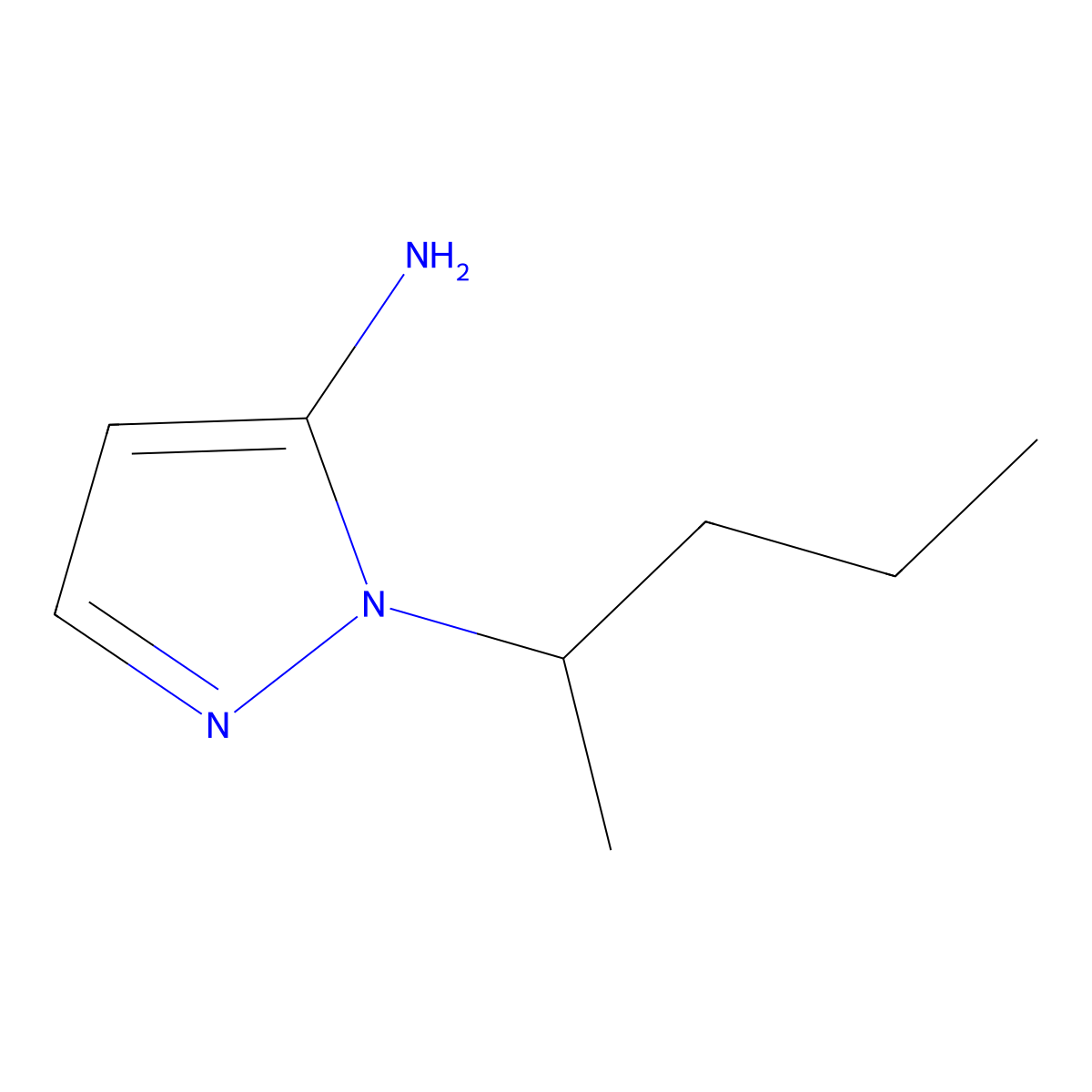 1-(Pentan-2-yl)-1H-pyrazol-5-amine molecular structure, CAS 1015845-66-5