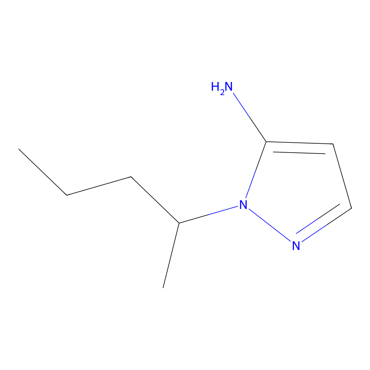 1-(Pentan-2-yl)-1H-pyrazol-5-amine molecular structure, CAS 1015845-66-5