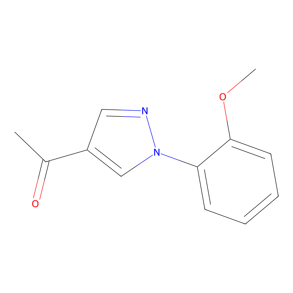 1-[1-(2-Methoxyphenyl)-1H-pyrazol-4-YL]ethanone molecular structure, CAS 1015846-12-4