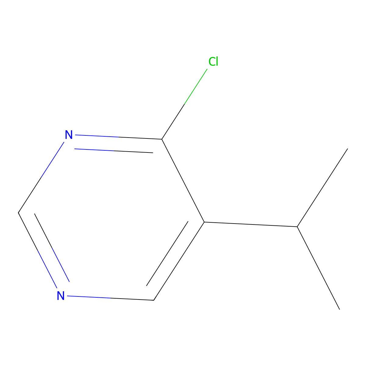 4-Chloro-5-isopropylpyrimidine molecular structure, CAS 1015846-32-8