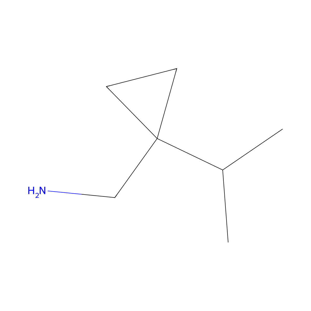 1-(1-Isopropylcyclopropyl)methanamine molecular structure, CAS 1015846-33-9