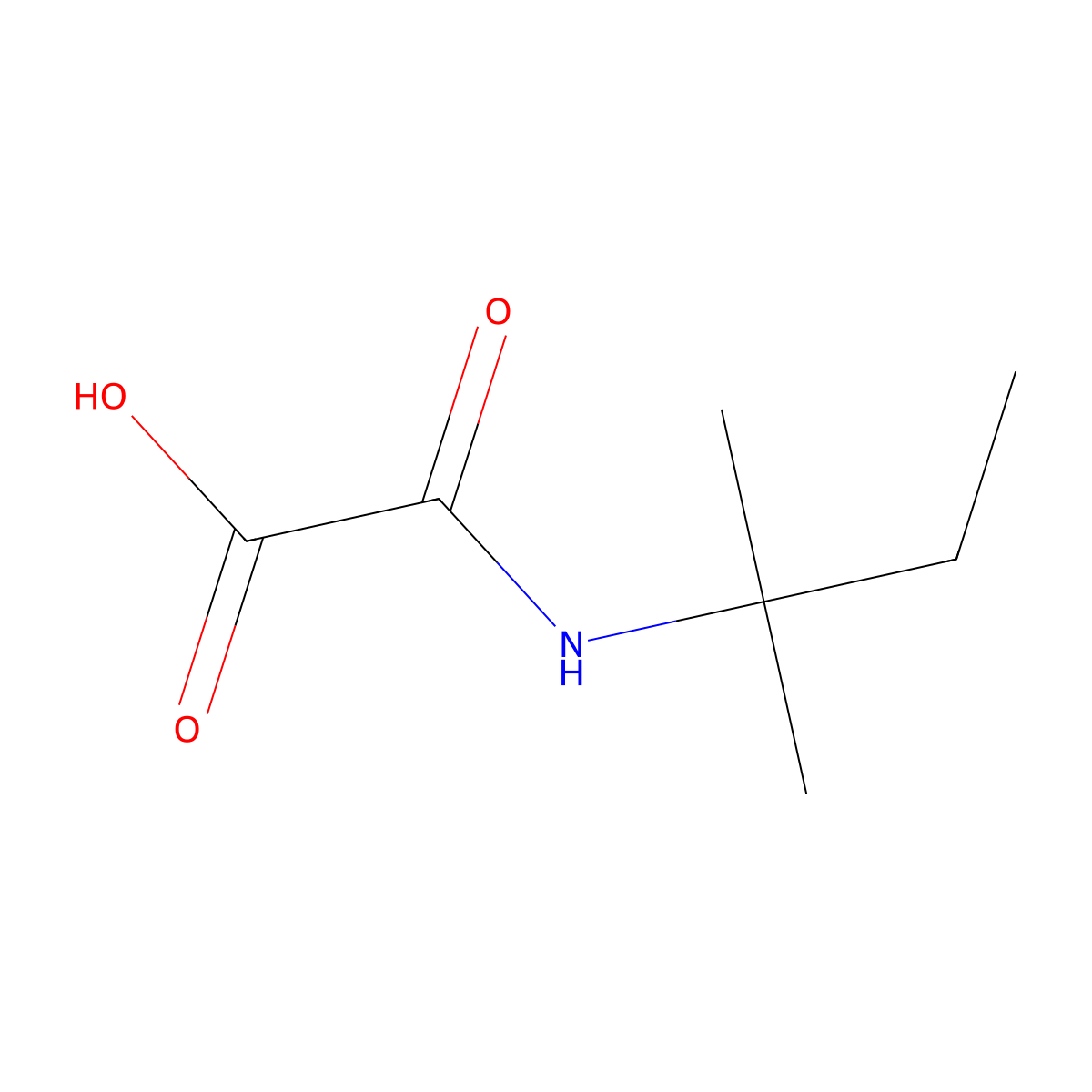 [(1,1-Dimethylpropyl)amino](oxo)acetic acid molecular structure, CAS 1015846-69-1
