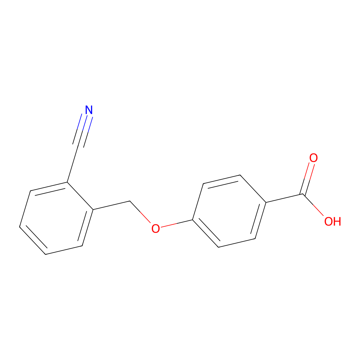 4-[(2-Cyanophenyl)methoxy]benzoic acid molecular structure, CAS 1015852-94-4