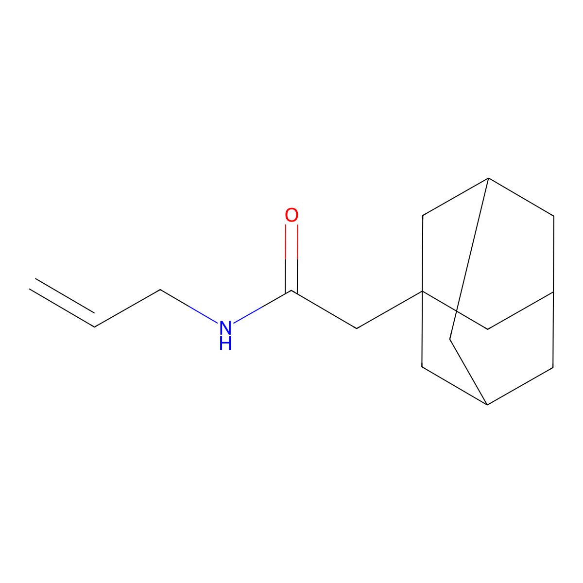 2-adamantanyl-N-prop-2-enylacetamide molecular structure, CAS 1015855-19-2