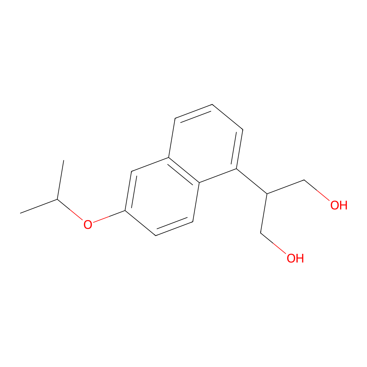 2-(6-Isopropoxynaphthalen-1-YL)propane-1,3-diol molecular structure, CAS 1015856-05-9