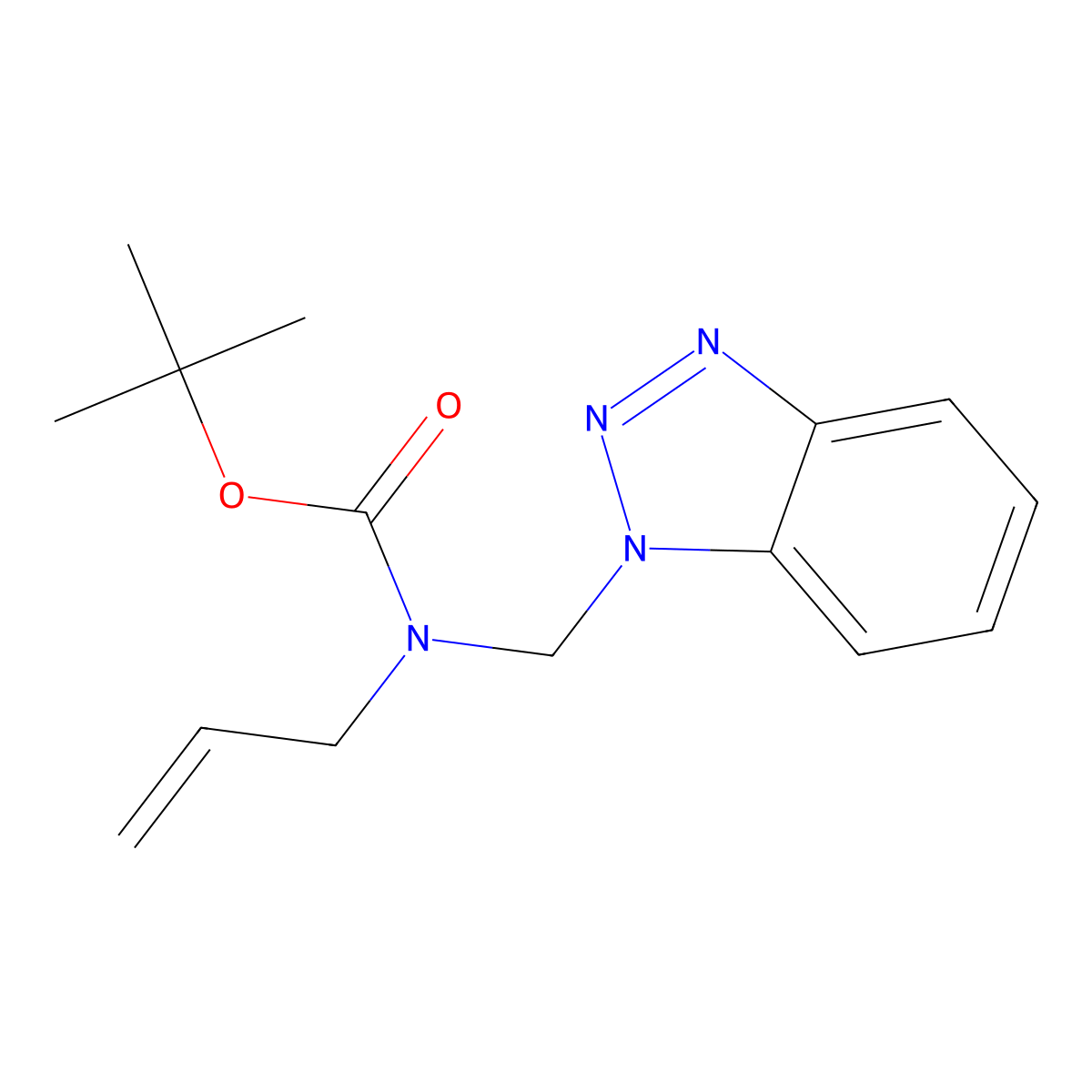Tert-butyl (1H-benzo[D][1,2,3]triazol-1-YL)methyl(allyl)carbamate molecular structure, CAS 1015856-29-7