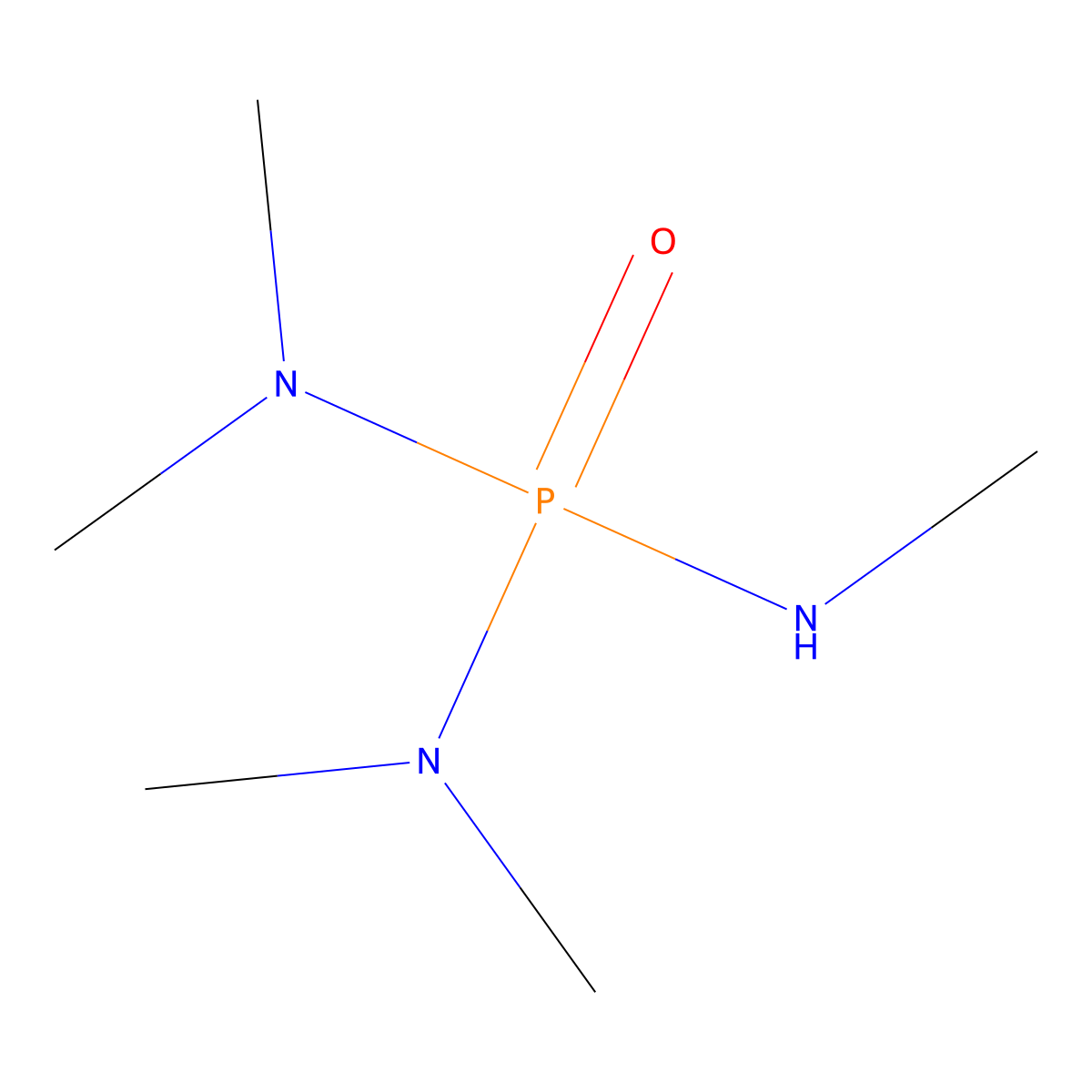Pentamethylphosphoramide molecular structure, CAS 10159-46-3