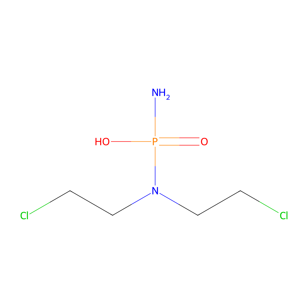 Phosphoramide Mustard molecular structure, CAS 10159-53-2