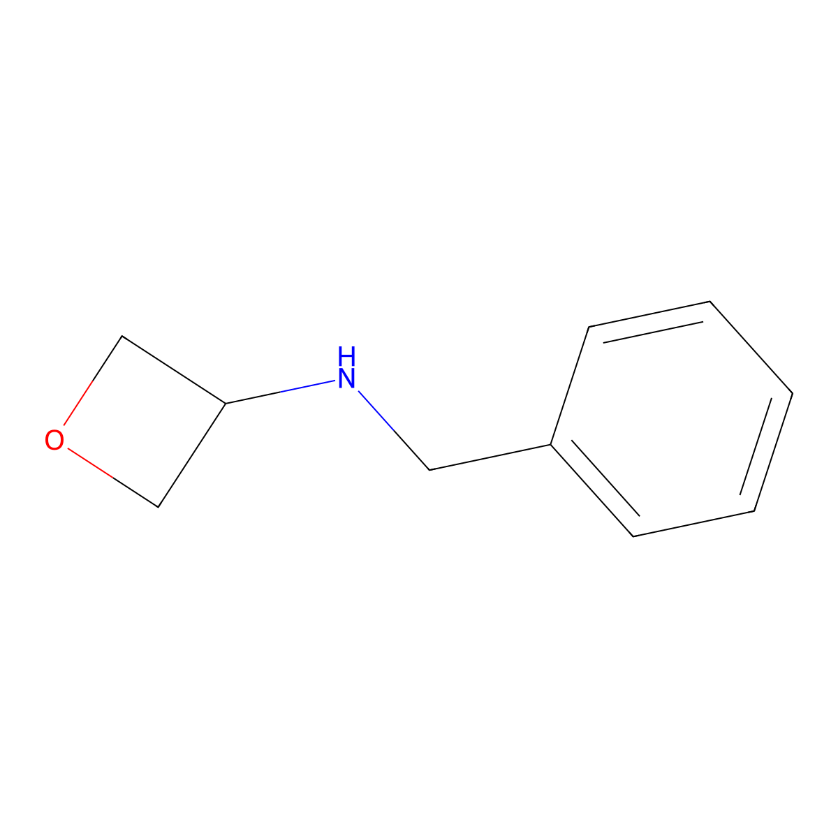 N-benzyloxetan-3-amine molecular structure, CAS 1015937-48-0