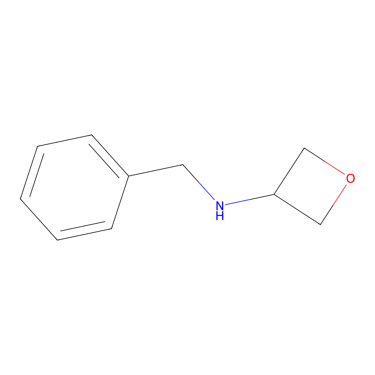 N-benzyloxetan-3-amine molecular structure, CAS 1015937-48-0