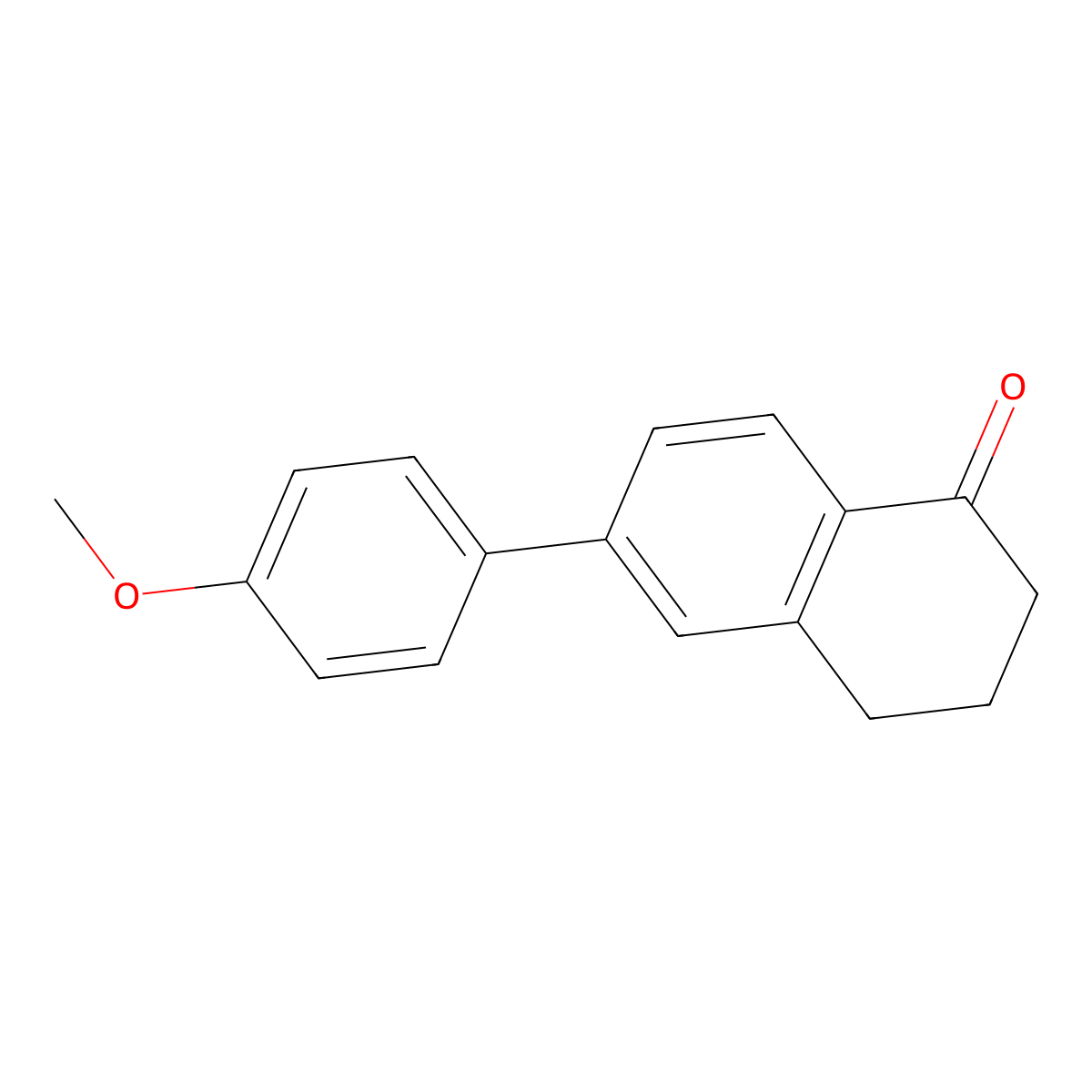 6-(4-methoxyphenyl)-3,4-dihydronaphthalen-1(2H)-one molecular structure, CAS 101596-86-5