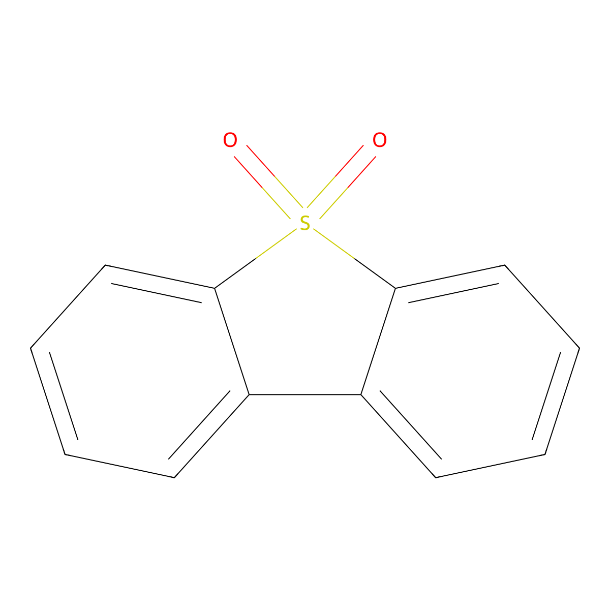 Dibenzothiophene sulfone molecular structure, CAS 1016-05-3