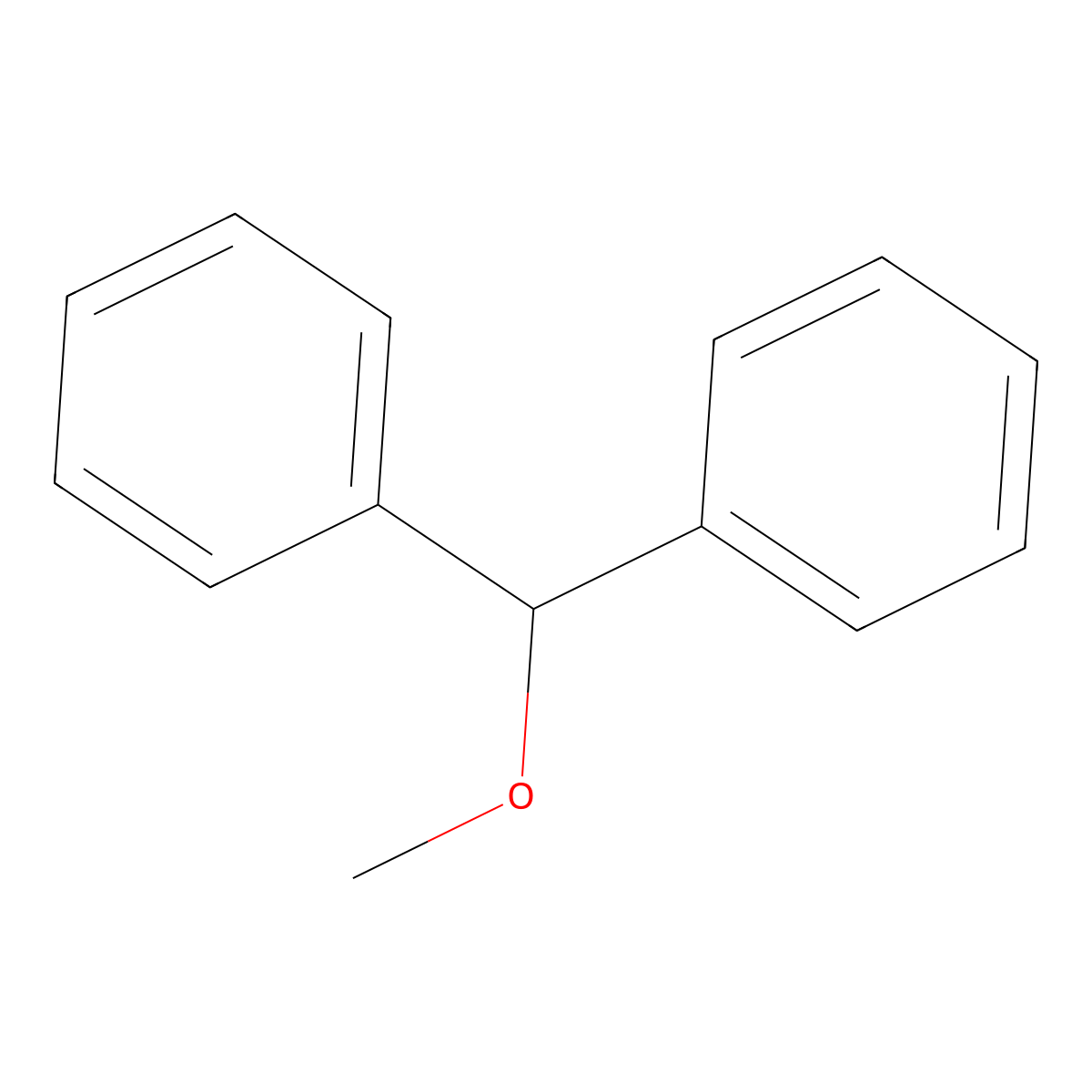 Benzene, 1,1'-(methoxymethylene)bis- molecular structure, CAS 1016-09-7