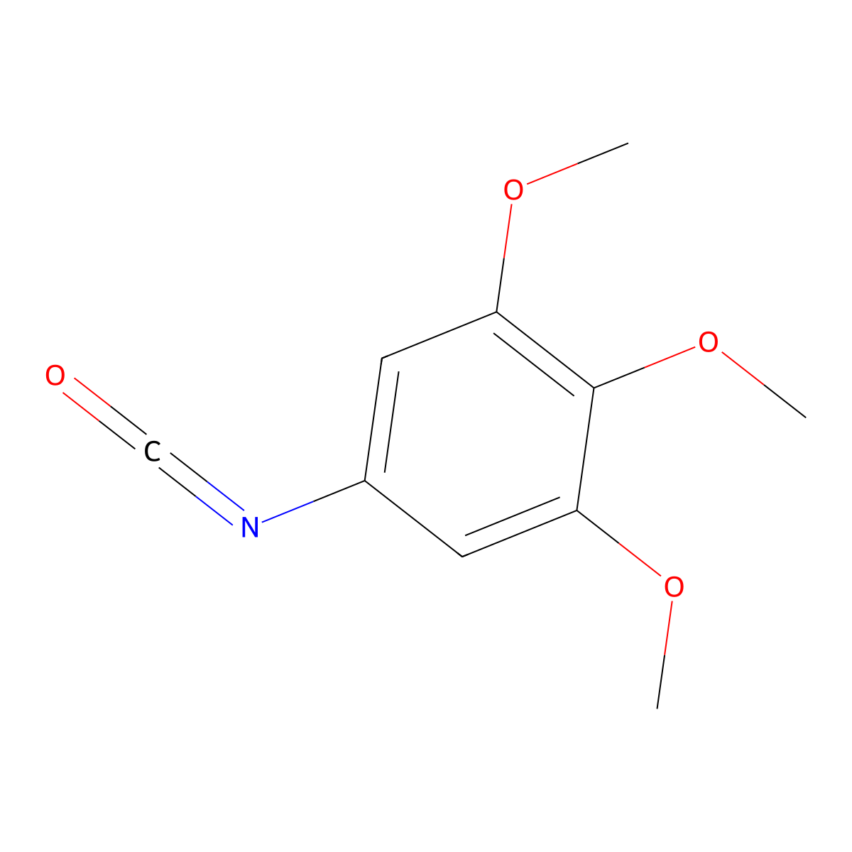 5-Isocyanato-1,2,3-trimethoxybenzene molecular structure, CAS 1016-19-9