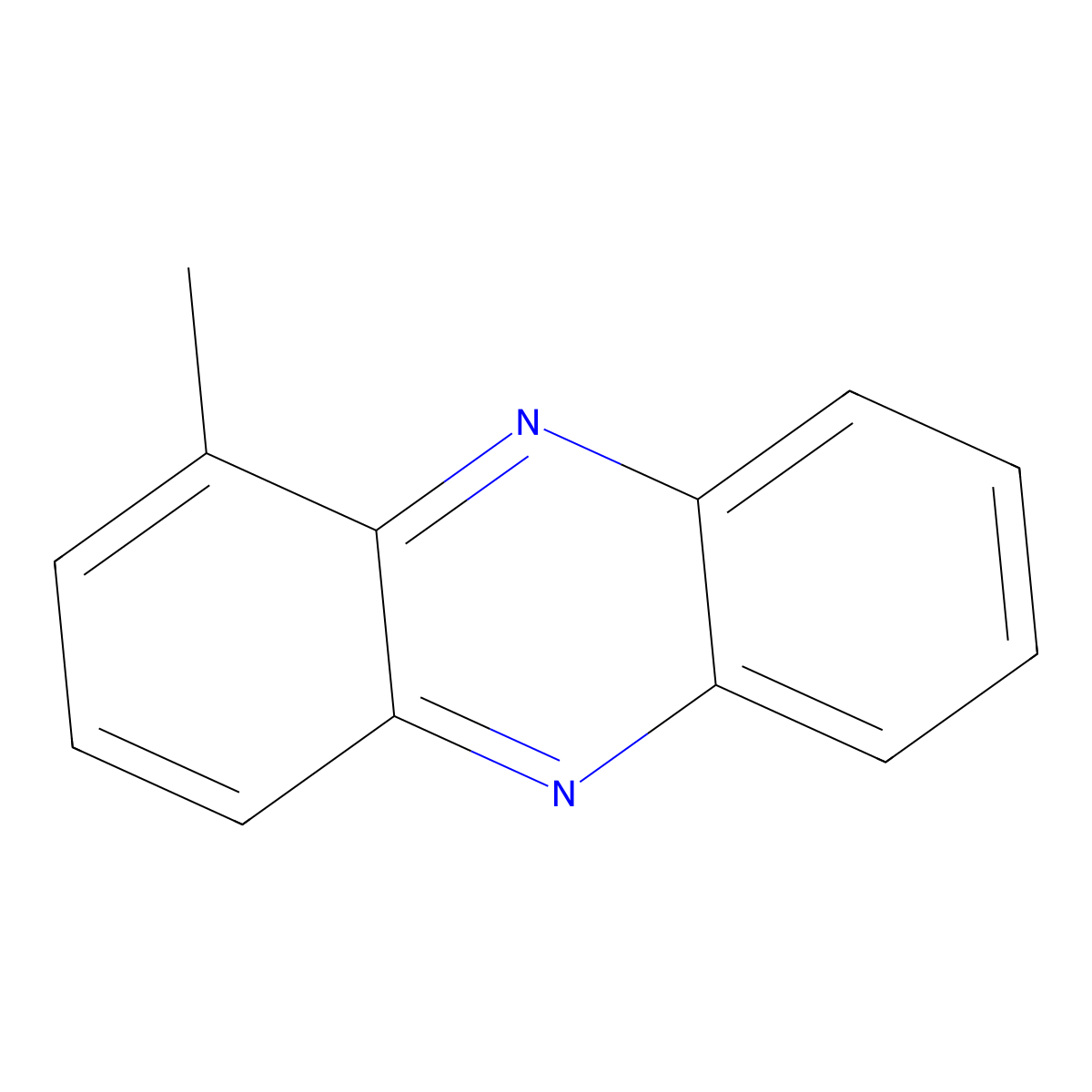 1-Methylphenazine molecular structure, CAS 1016-59-7