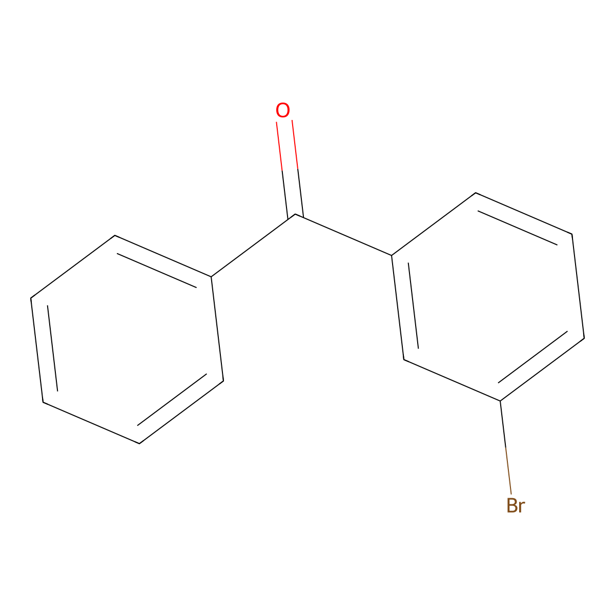 3-Bromobenzophenone molecular structure, CAS 1016-77-9