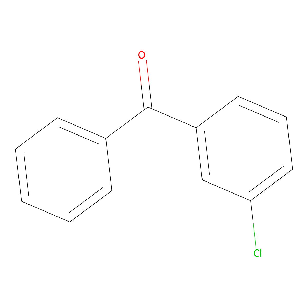 3-Chlorobenzophenone molecular structure, CAS 1016-78-0