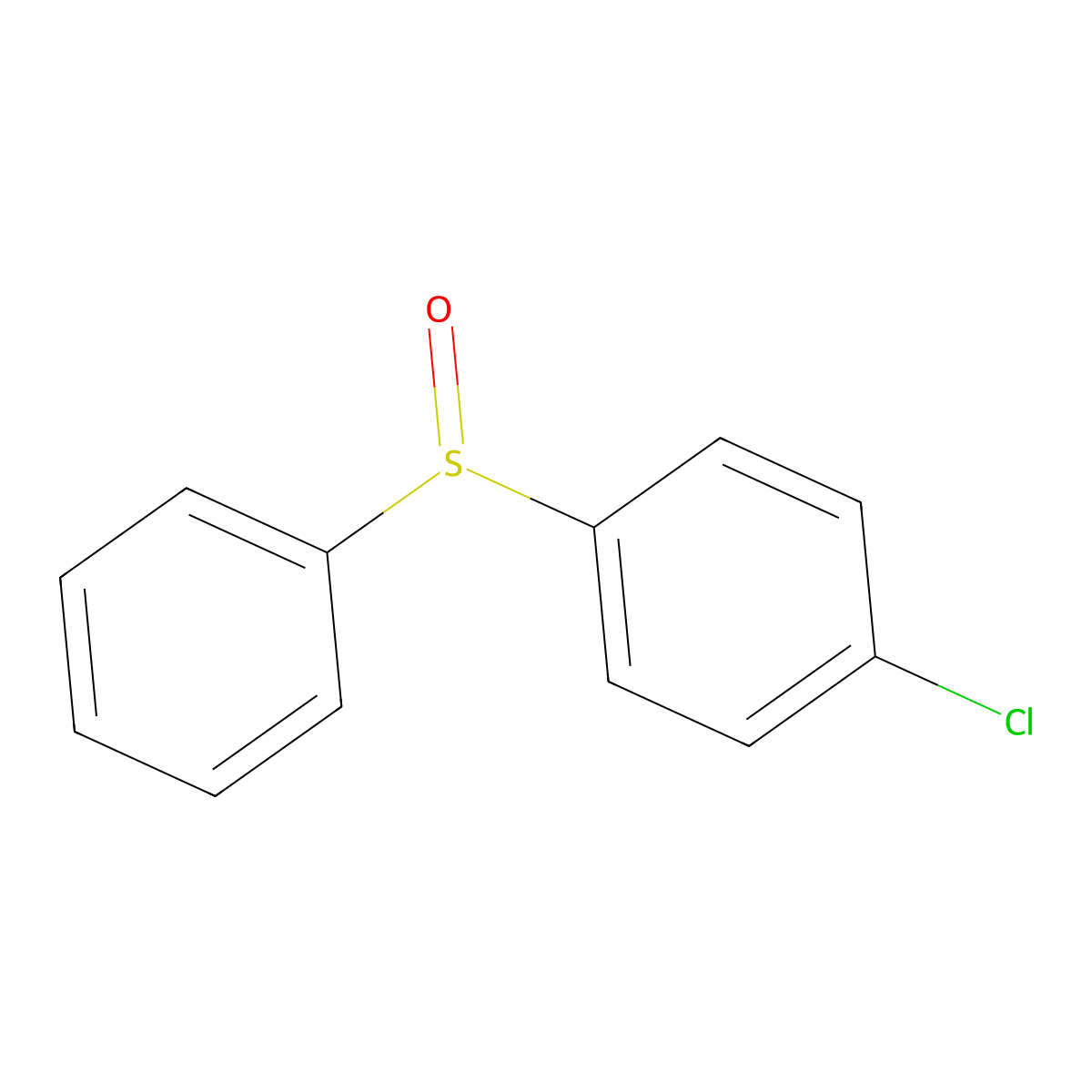 1-Chloro-4-(phenylsulfinyl)benzene molecular structure, CAS 1016-82-6