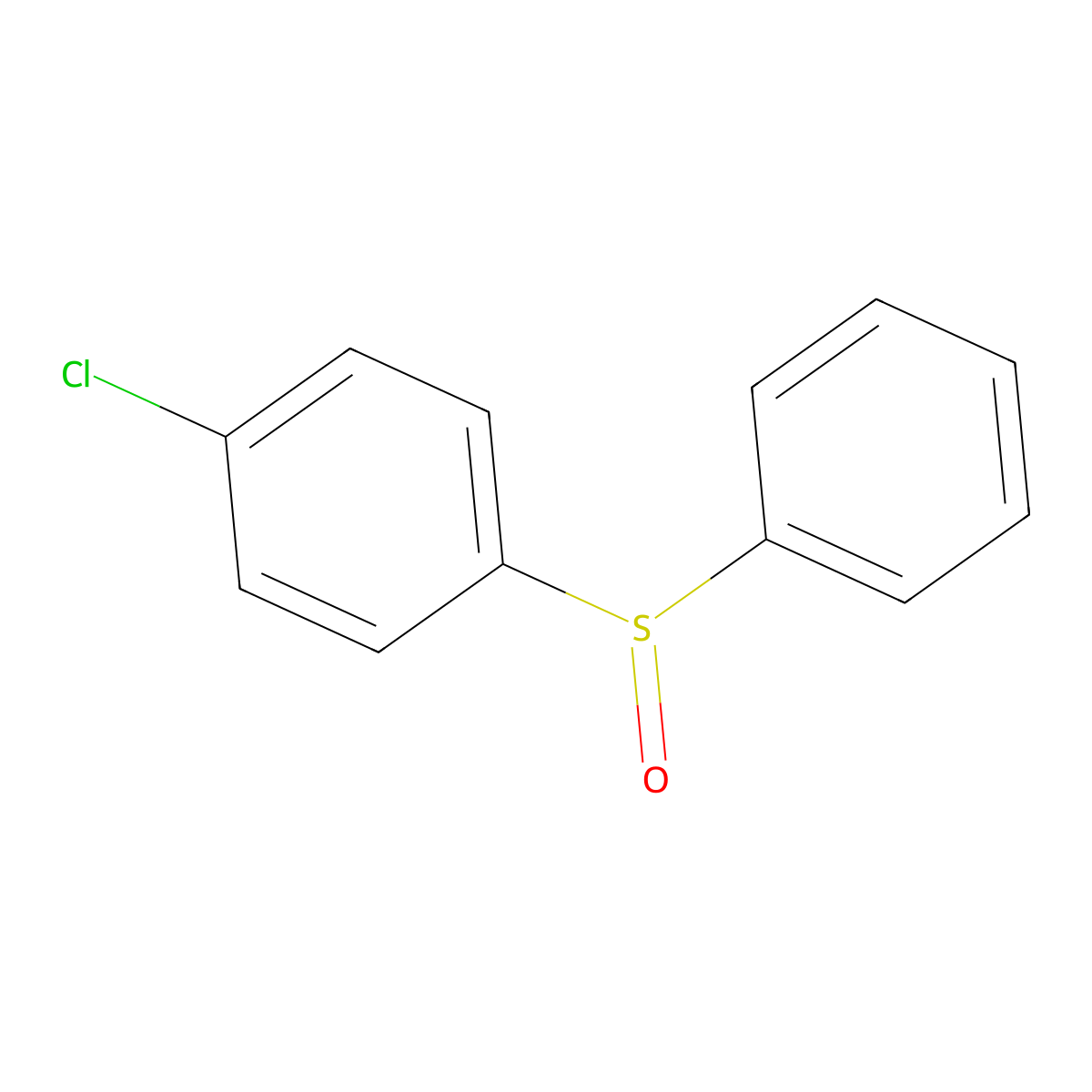 1-Chloro-4-(phenylsulfinyl)benzene molecular structure, CAS 1016-82-6