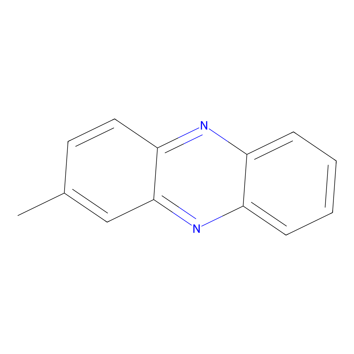 2-Methylphenazine molecular structure, CAS 1016-94-0