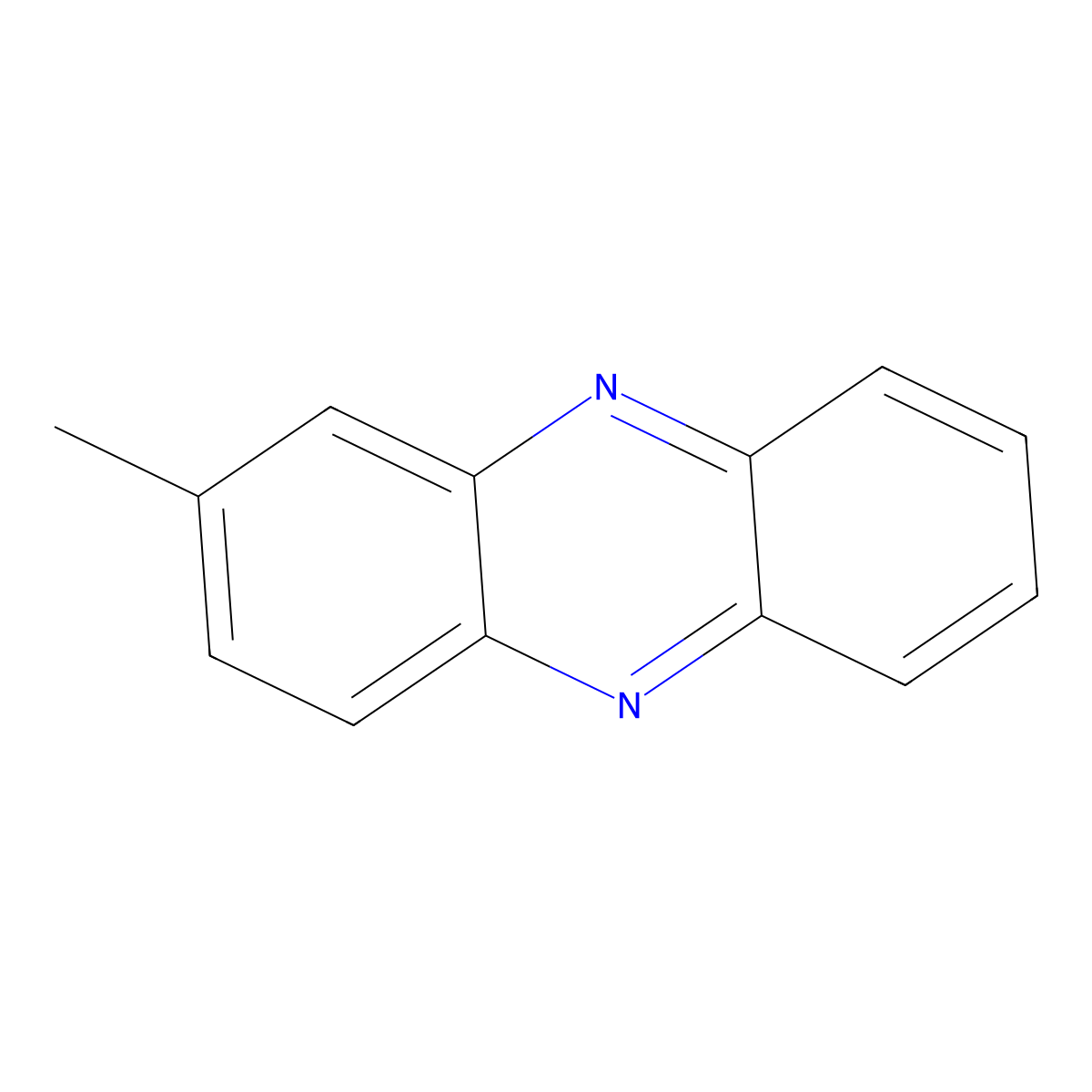 2-Methylphenazine molecular structure, CAS 1016-94-0